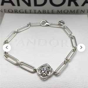 Retired pandora rose petal bracelet